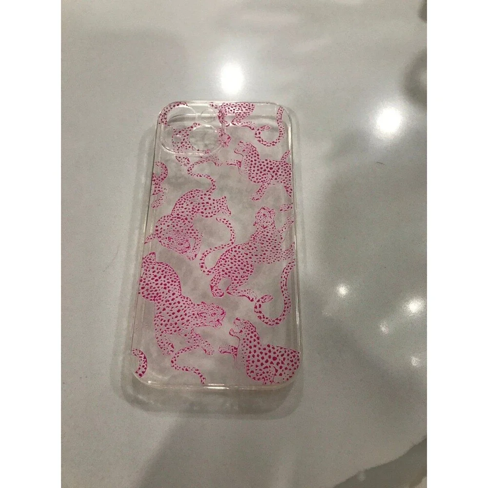 Jaguar leopard iPhone 15 clear phone case